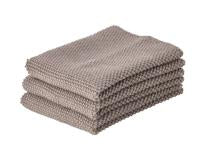 Dish cloth 3 pcs Taupe Brown