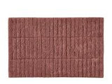 Bath mat Tiles Peach Red