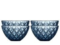 Bowl Sorrento 12 cm 4 pcs Blue Glass